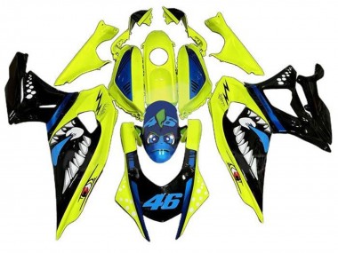 Carénages Moto Yamaha YZF R7 2021-2024 - Jaune Noir Requin Abordables
