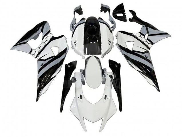 Carénages Moto Yamaha YZF R7 2021-2024 - Blanc Gris Noir