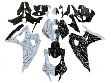 Carénages Moto Yamaha YZF R7 2021-2024 - Blanc Noir Diviser Bande Abordables