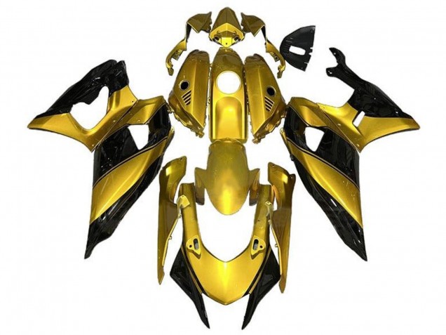 Carénages Moto Yamaha YZF R7 2021-2024 - Or Noir