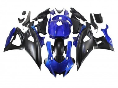 Carénages Moto Yamaha YZF R7 2021-2024 - Bleu Noir Mat Abordables