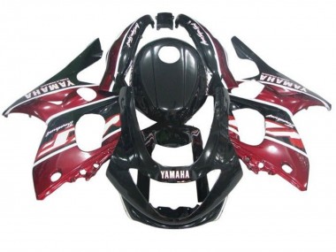 Carénages Moto Yamaha YZF600R Thundercat 1996-2007 - Noir Rouge Foncé Blanc Abordables
