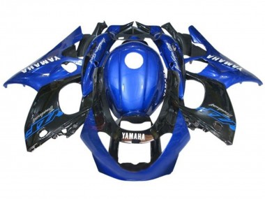 Carénages Moto Yamaha YZF600R Thundercat 1996-2007 - Bleu Noir Blanc Abordables