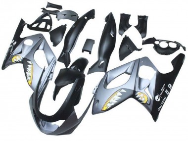 Carénages Moto Yamaha YZF600R Thundercat 1996-2007 - Noir Mat Gris Requin Abordables