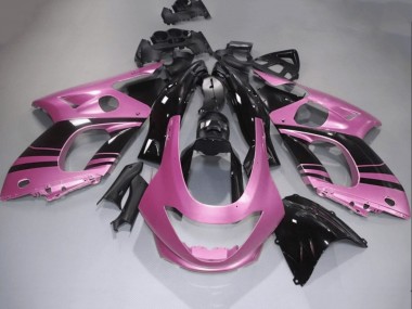 Carénages Moto Yamaha YZF600R Thundercat 1996-2007 - Rose Noir Brillant Abordables