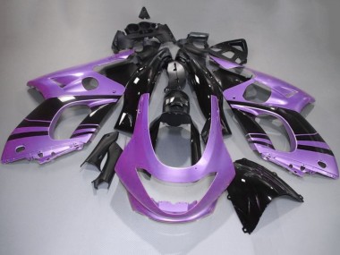 Carénages Moto Yamaha YZF600R Thundercat 1996-2007 - Violet Noir Brillant Abordables