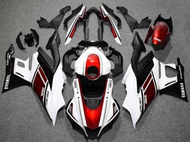 Carénages Moto Yamaha YZF R3/R25 2022-2024 - Blanc Rouge Noir Abordables