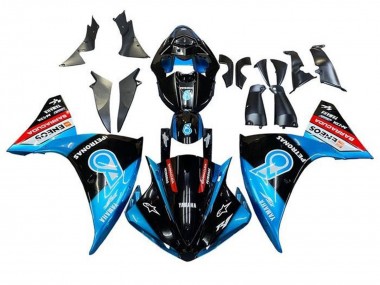 Carénages Moto Yamaha YZF 1000 R1 2009-2011 - Noir Bleu Clair Rouge Petronas Abordables