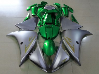 Carénages Moto Yamaha YZF 1000 R1 2009-2011 - Argent Vert Abordables