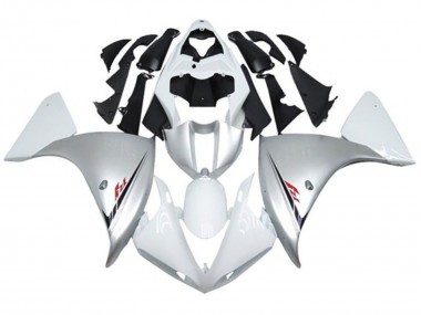 Carénages Moto Yamaha YZF 1000 R1 2009-2011 - Blanc Argent Noir Abordables