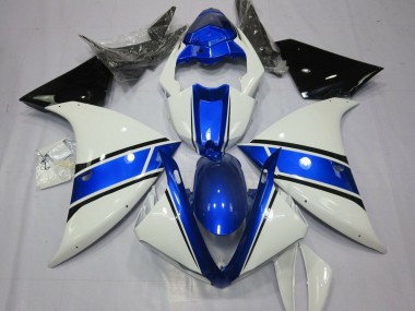 Carénages Moto Yamaha YZF 1000 R1 2009-2011 - Blanc Bleu Noir Abordables