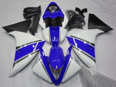 Carénages Moto Yamaha YZF 1000 R1 2009-2011 - Blanc Bleu Argent Noir Mat Abordables