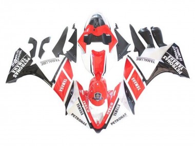 Carénages Moto Yamaha YZF 1000 R1 2009-2011 - Blanc Rouge Noir Petronas Abordables
