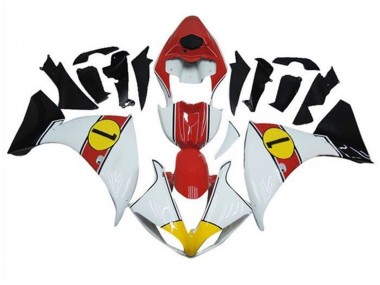 Carénages Moto Yamaha YZF 1000 R1 2009-2011 - Blanc Rouge Jaune Noir Abordables