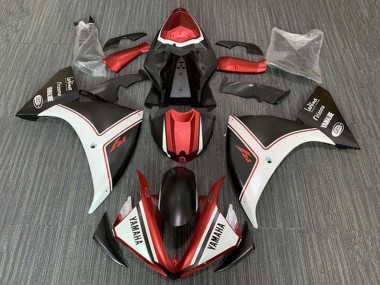 Carénages Moto Yamaha YZF 1000 R1 2012-2014 - Blanc Rouge Noir Abordables