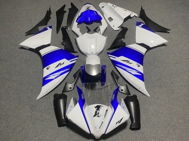Carénages Moto Yamaha YZF 1000 R1 2012-2014 - Blanc Bleu Noir Argent Bande Abordables