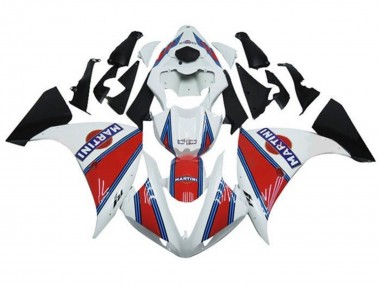 Carénages Moto Yamaha YZF 1000 R1 2012-2014 - Blanc Rouge Bleu Martini Abordables