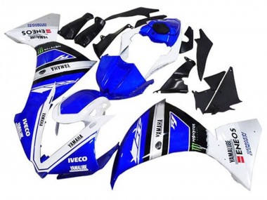 Carénages Moto Yamaha YZF 1000 R1 2012-2014 - Bleu Blanc Noir Vert IVECO Yamalube Monstre Abordables