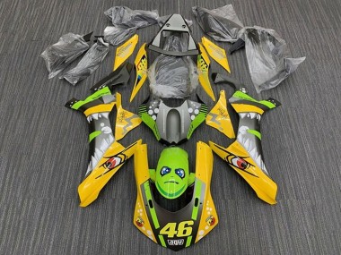 Carénages Moto Yamaha YZF 1000 R1 2015-2019 - Jaune Vert Requin 46 Abordables