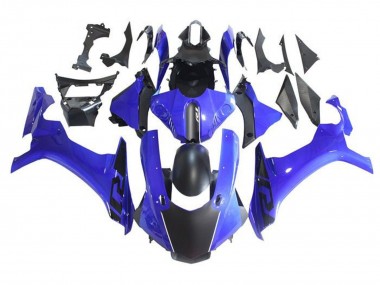 Carénages Moto Yamaha YZF 1000 R1 2015-2019 - Bleu Noir Mat Abordables