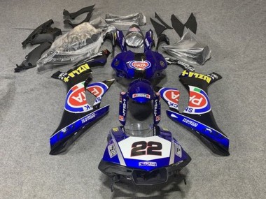 Carénages Moto Yamaha YZF 1000 R1 2015-2019 - Bleu Blanc Noir Rouge Pata 22 Abordables
