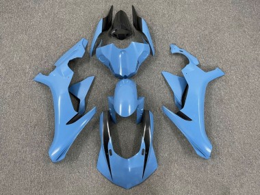Carénages Moto Yamaha YZF 1000 R1 2015-2019 - Bleu Clair Noir Brillant Abordables