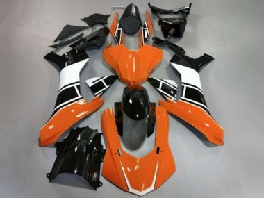 Carénages Moto Yamaha YZF 1000 R1 2015-2019 - Blanc Orange Noir Brillant Abordables