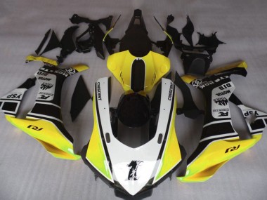 Carénages Moto Yamaha YZF 1000 R1 2015-2019 - Jaune Blanc Noir Abordables