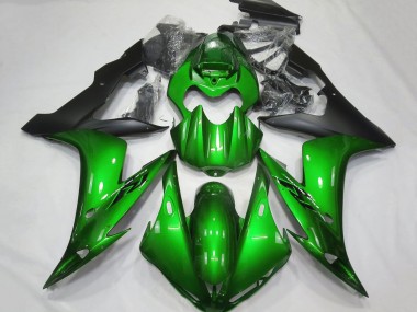 Carénages Moto Yamaha YZF 1000 R1 2004-2006 - Vert Noir Mat Abordables