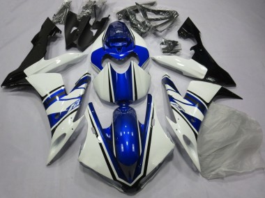 Carénage Moto Yamaha YZF 1000 R1 2004-2006 - Blanc Bleu Noir Abordables