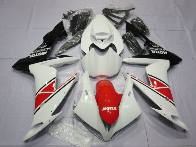 Carénages Moto Yamaha YZF 1000 R1 2004-2006 - Blanc Rouge Noir