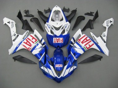 Carénages Moto Yamaha YZF 1000 R1 2007-2008 - Blanc Bleu Rouge Fiat Abordables