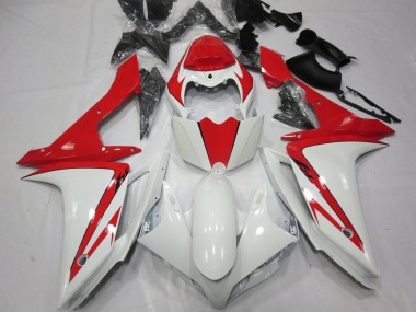 Carénage Moto Yamaha YZF 1000 R1 2007-2008 - Blanc Rouge Abordables