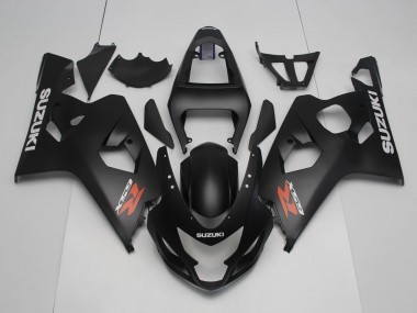 Carénages Moto Suzuki GSXR 600 / GSXR 750 2004-2005 - Noir Mat Rouge Blanc Abordables