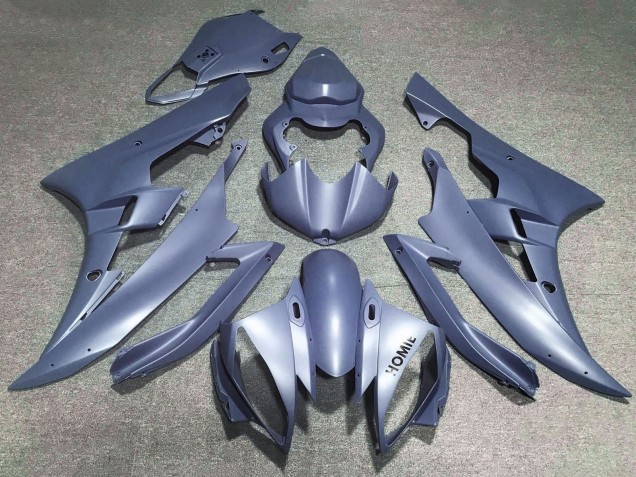 Carénages Moto Yamaha YZF R6 2006-2007 - Argent Mat Bleu