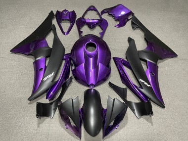 Carénage Moto Yamaha YZF R6 2008-2016 - Violet Noir Mat Abordables
