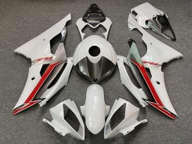 Carénages Moto Yamaha YZF R6 2008-2016 - Blanc Perle Rouge Abordables