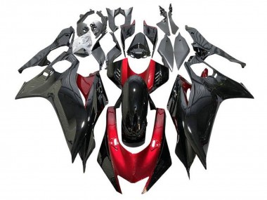 Carénages Moto Yamaha YZF R6 2017-2023 - Rouge Noir Brillant Abordables