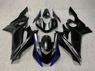 Carénages Moto Yamaha YZF R6 2017-2023 - Noir Mat Bleu Abordables