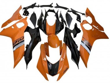 Carénages Moto Yamaha YZF R6 2017-2023 - Orange Argent Noir Brillant Abordables
