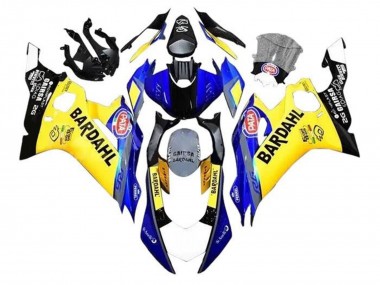 Carénages Moto Yamaha YZF R6 2017-2023 - Jaune Bleu Noir Bardahl Abordables