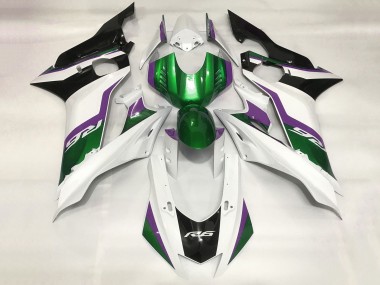 Carénages Moto Yamaha YZF R6 2017-2023 - Blanc Vert Violet Noir Abordables