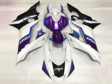 Carénage Moto Yamaha YZF R6 2017-2023 - Blanc Bleu Violet Noir Abordables