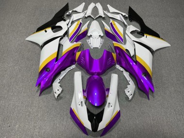Carénages Moto Yamaha YZF R6 2017-2023 - Blanc Bleu Violet Noir Abordables