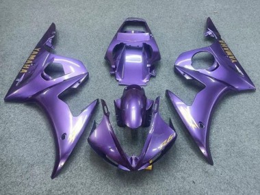 Carénages Moto Yamaha YZF R6 2003-2004 - Violet Or Décalque Abordables