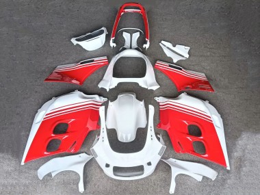 Carénages Moto Honda CBR1000F Hurricane 1987-1988 - Blanc Rouge Abordables
