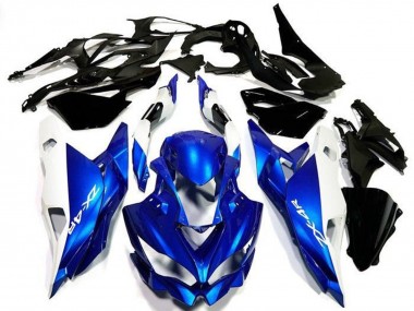 Carénages Moto Kawasaki ZX4R ZX-4RR 2019-2025 - Blanc Bleu Abordables