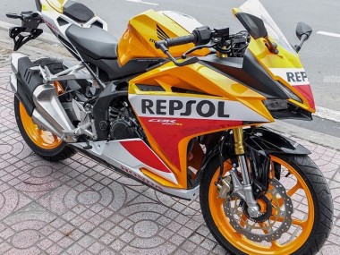 Carénages Moto Honda CBR250RR 2017-2022 - Jaune Blanc Rouge Repsol Abordables