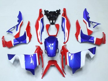 Carénages Moto Honda ADV150 2018-2021 - Blanc Rouge Bleu Abordables