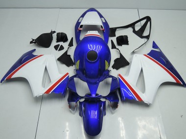 Carénages Moto Honda VFR 800 2002-2013 - Blanc Bleu Rouge Abordables
